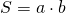 S=a\cdot b